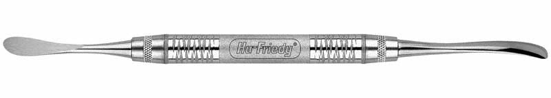 Raspatorium Figur 9/PA mit geriffeltem Griff für chirurgische Eingriffe.