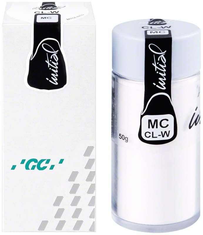 GC Initial MC Clear Window 50g Zahnkeramikflasche mit Verpackung
