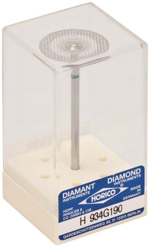 Diamantscheibe H 934G 190 in transparenter Kunststoffverpackung.