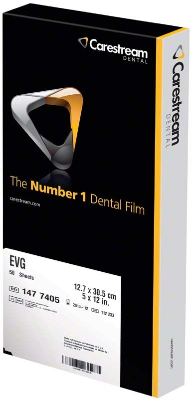 Kodak Ektavision G Röntgenfilm-Verpackung für dentalen Gebrauch.