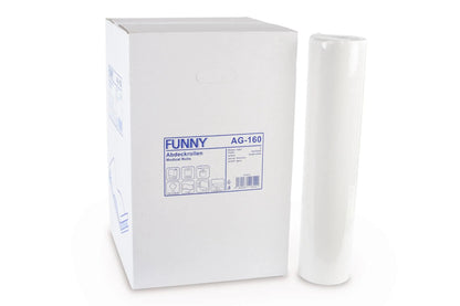 Ärzterolle neben weißer Verpackung mit Produktinformationen.