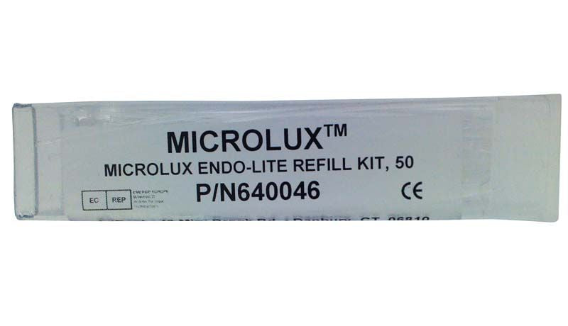 Verpackung des Microlux Ansätze Endo-Lite Ø 1mm Refill-Kits.