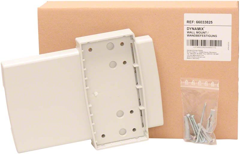 Dynamix® Speed Wandhalterung mit Schrauben und Verpackung.