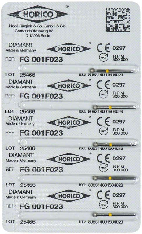Verpackung von Diamant FG 001F 023 mit fünf Einheiten.