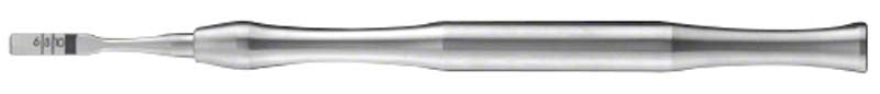 Gerader Knochenmeißel OSTEOTOM, 4mm, mit ergonomischem Griff.