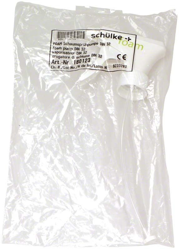 Esemfix Schaumsprühkopf in transparenter Verpackung mit Etikett.