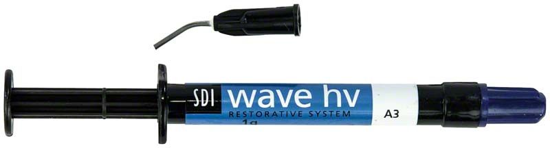 Wave HV Spritze A3, hochviskoses Composite-Füllungsmaterial mit Applikationsspitze.
