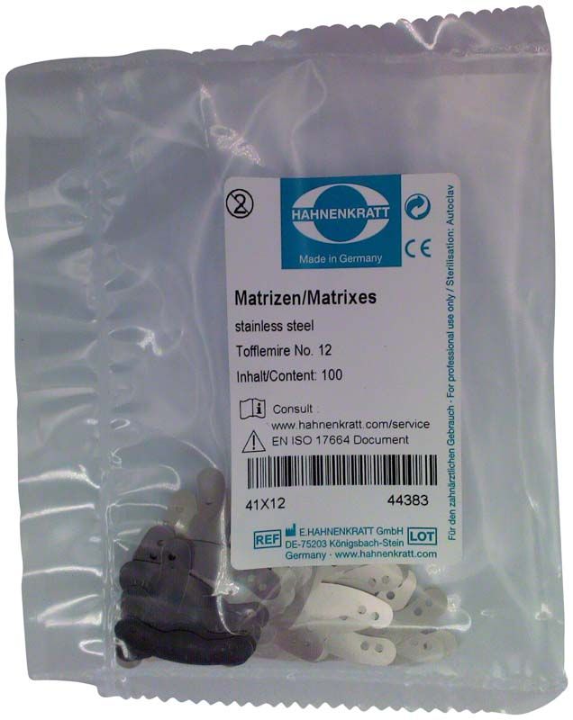 Matrizen Ivory 100er Packung - Figur 12 in transparenter Verpackung.