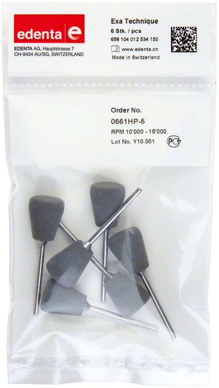 Sechserpackung umgekehrte Kegel aus grauem Material von Exa Technique.