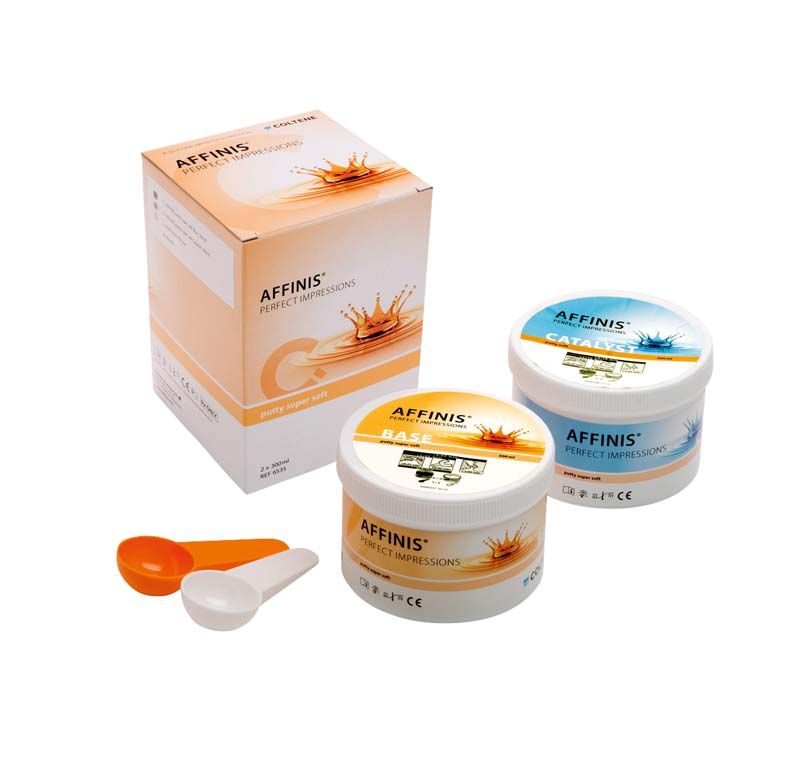 AFFINIS Dosen Putty Super Soft mit Verpackung und zwei Dosierlöffeln.