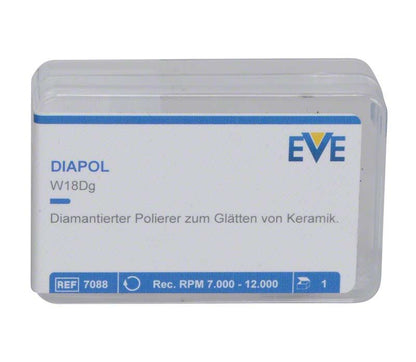Diapol W18Dg Verpackung mit diamantiertem Polierer für Keramik.