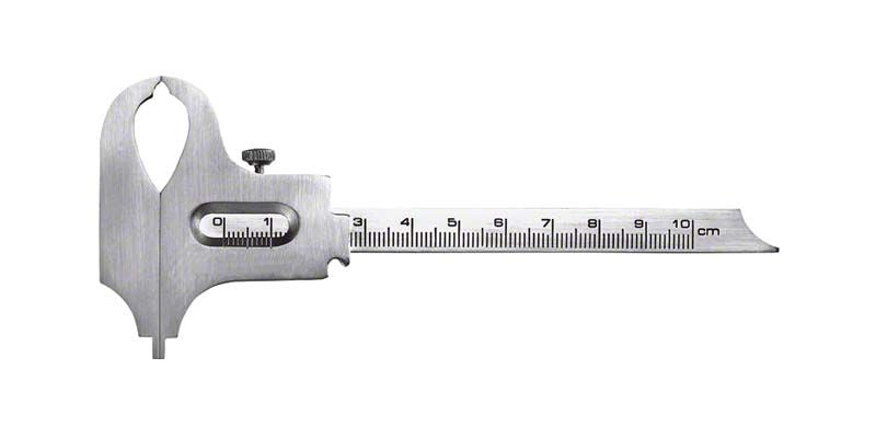 Schieblehre Boley zur präzisen Messung in der Zahnprothetik.