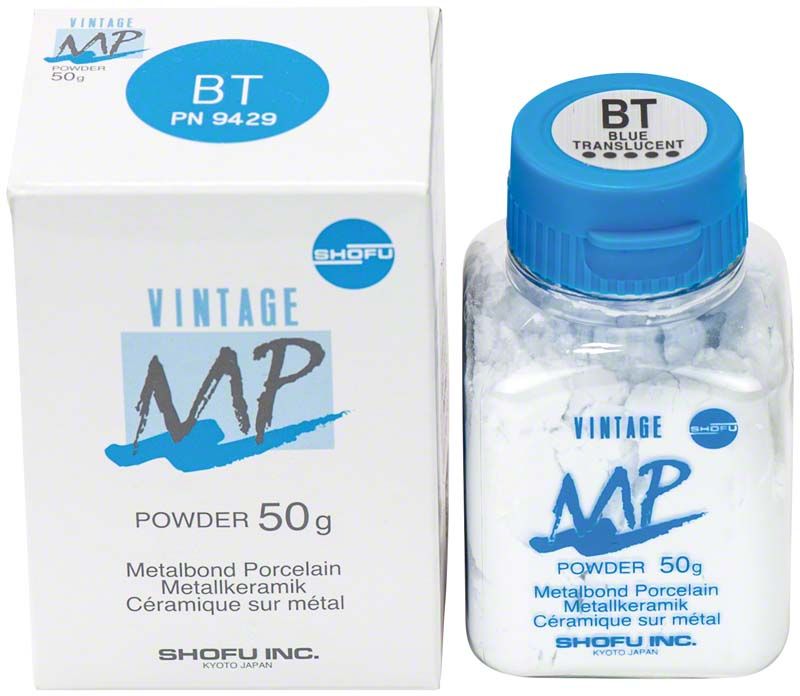 Vintage MP Schmelzeffekt 50g BT in blauer, transparenter Verpackung.