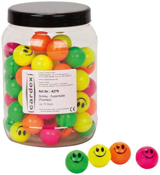 Image of Smiley Superbälle Flumies farbig sortiert 70er