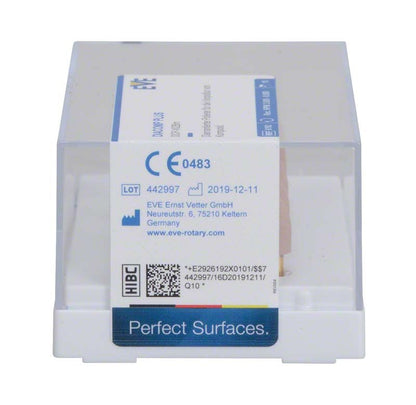 Transparente Kunststoffverpackung des EVE DIACOMP® plus Vorpolitur Torpedo W2Bm.