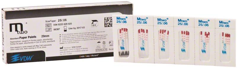 Mtwo Papierspitzen Gr. 25/.06 in Verpackung von VDW.