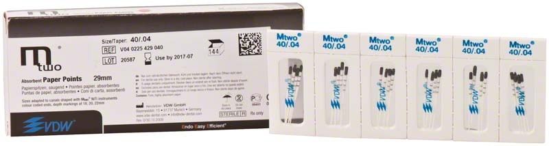 Mtwo Papierspitzen Gr. 40/.04 Verpackung mit fünf Einheiten.