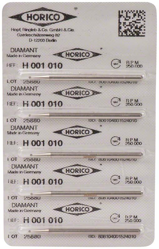 Verpackung von Diamant H 001 010 mit fünf Einheiten und Herstellerangaben.