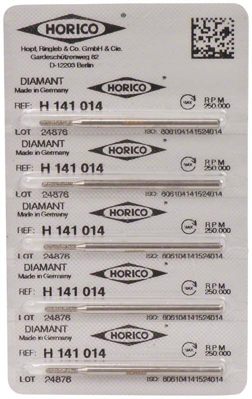 Verpackung von Horico Diamant H 141 014 Dentalinstrumenten.