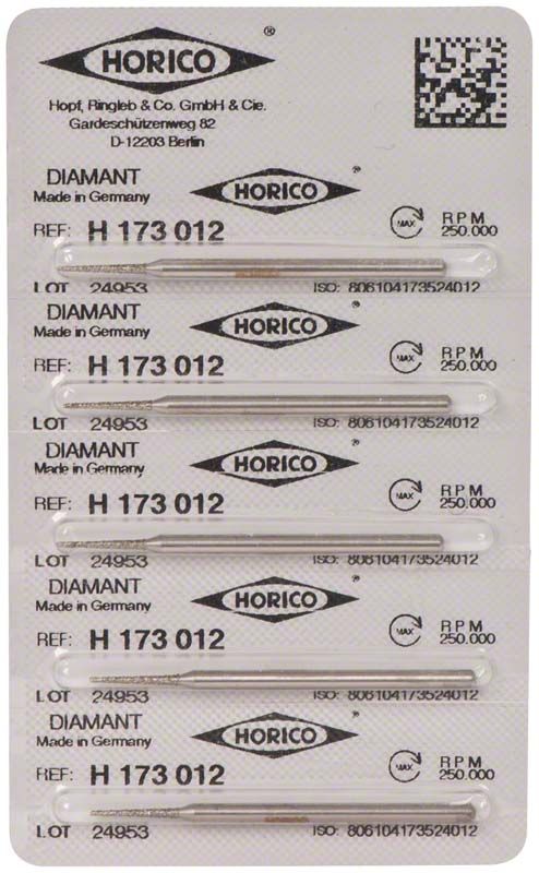 Verpackung von Diamant-Trennscheiben H 173 012, Made in Germany.