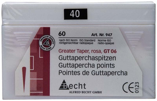 Image of Rosa Guttaperchaspitzen GT 06 Gr. 40
