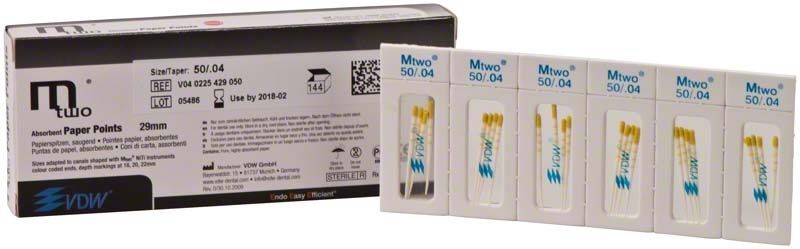 Mtwo Papierspitzen Gr. 50/.04 in geöffneter Verpackung.