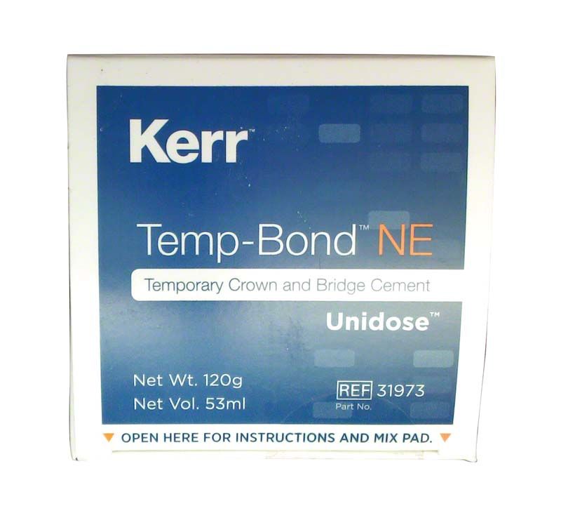 TempBond NE Unidose Verpackung für provisorischen Befestigungszement, 120g, 53ml.
