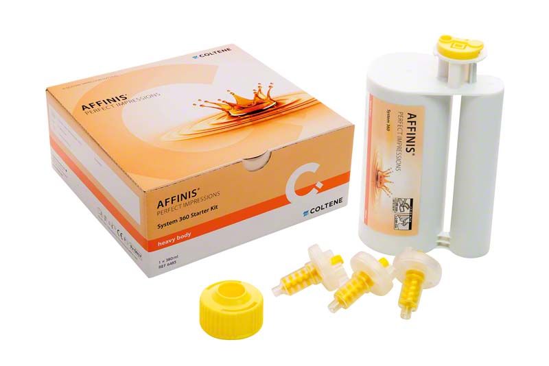 AFFINIS® System 360 heavy body Starter Kit mit Kartusche und Zubehör.