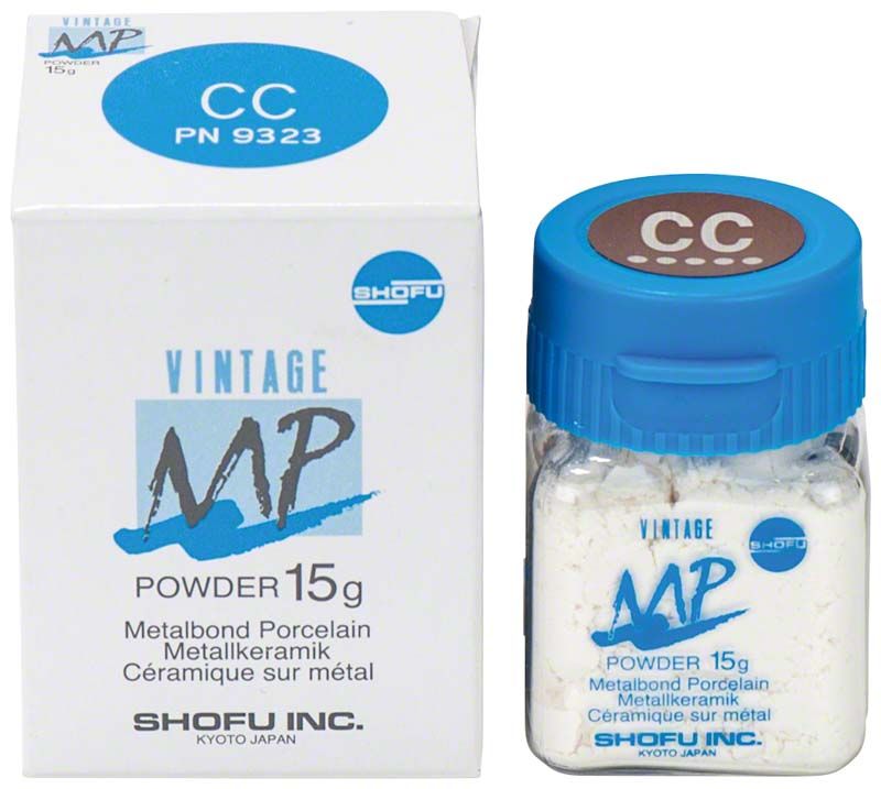 Verpackung und Glasbehälter von VINTAGE MP Halsmasse 15g CC.