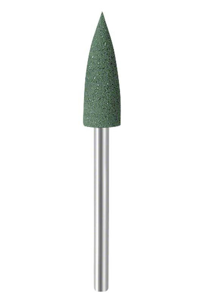 Zahntechnischer Polierer EVE TECHNIK H338 mit grünem Schleifkopf.