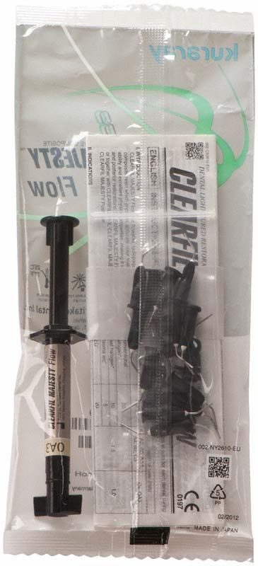 Klarfil Majesty Flow Spritze OA3 in Originalverpackung mit Beipackzettel.