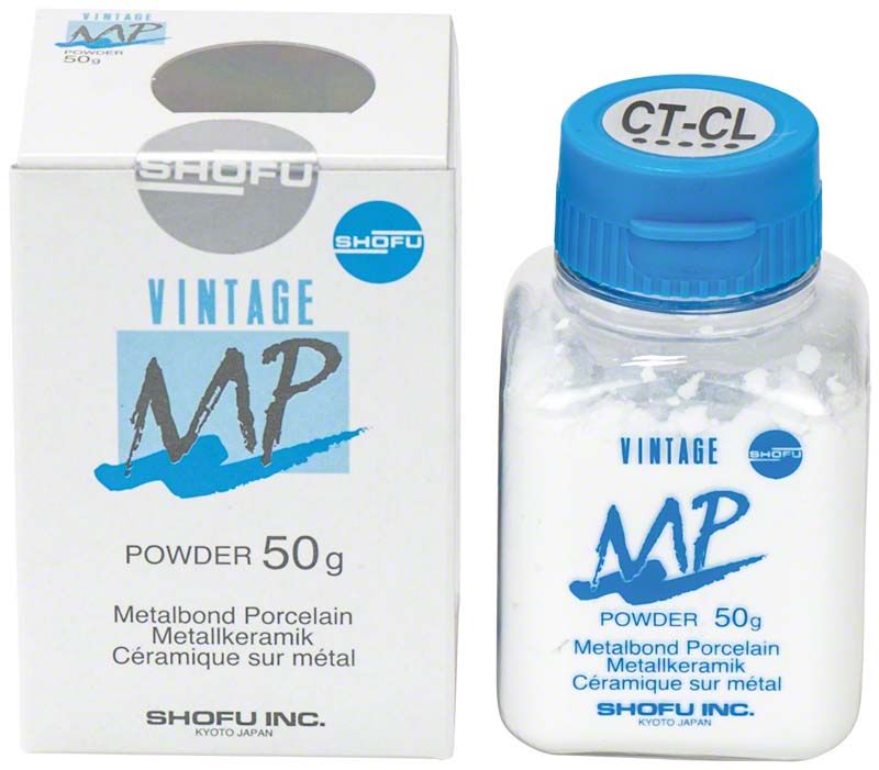 VINTAGE MP Halsmasse Transluzent 50g CT-CL Pulver mit Verpackung.