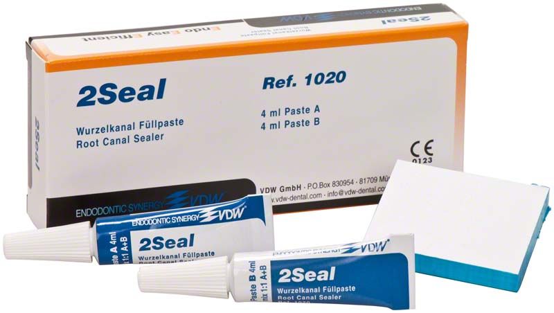 2seal easymiX® Tuben mit Beipackzettel, Wurzelkanal-Füllpaste von Medic-Star.