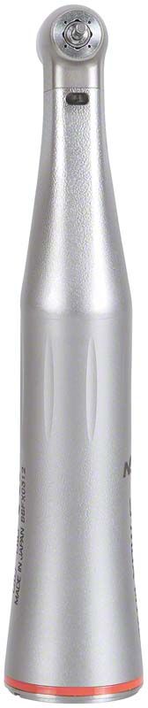 Dentales S-Max M Licht-Winkelstück Typ M95L in Silber mit LED-Kopf.