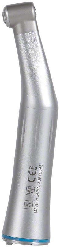 Silbernes S-Max M Licht-Winkelstück Typ M25L mit ergonomischem Design.