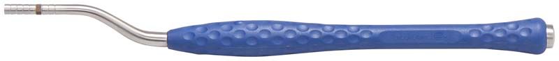 Zahnmedizinisches Instrument Ergoplant Sinutom bajonett mit blauem Griff.