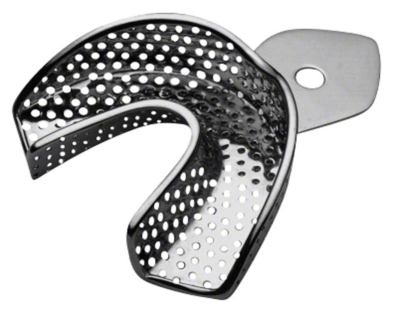 Perforierter Edelstahl-Abdrucklöffel ERGOLOCK für Unterkiefer XS.