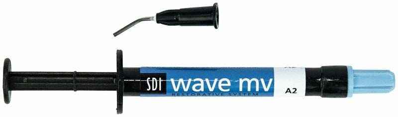 Wave MV Spritze A2 mit blauer Kappe und Applikationsdüse.