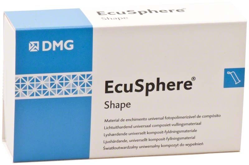 EcuSphere Shape Kapseln-Verpackung mit blauem und weißem Design.