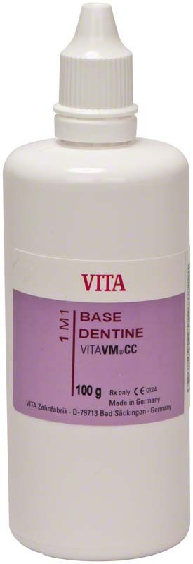 Weiße Flasche VITA VM CC 3D Base Dentine 1M1, 100g.