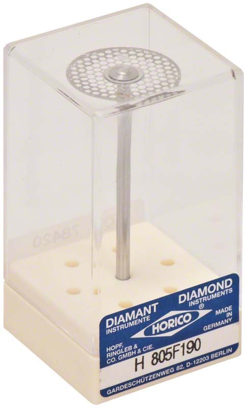 SUPERDIAFLEX® Diamantscheibe H 805F 190 in transparenter Verpackung.