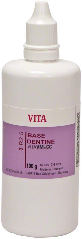 VITA VM CC 3D Base Dentine 3R2.5, 100g-Flasche mit Dosierspitze.