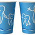 Image of Mundspülbecher Hartpapier Zahndesign blau