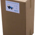Mundspülbecher Hartpapier Zahndesign blau