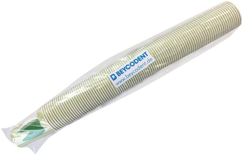 Mundspülbecher Hartpapier Zahndesign grün