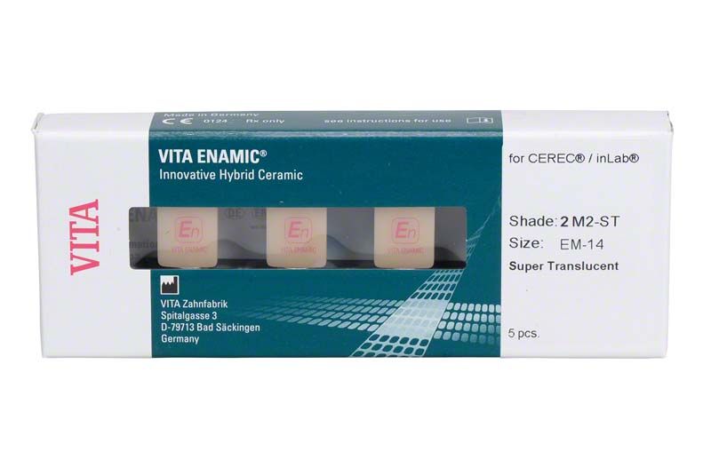 VITA ENAMIC® Block für CEREC®/inLab, Größe EM-14, Farbton 2M2 ST.