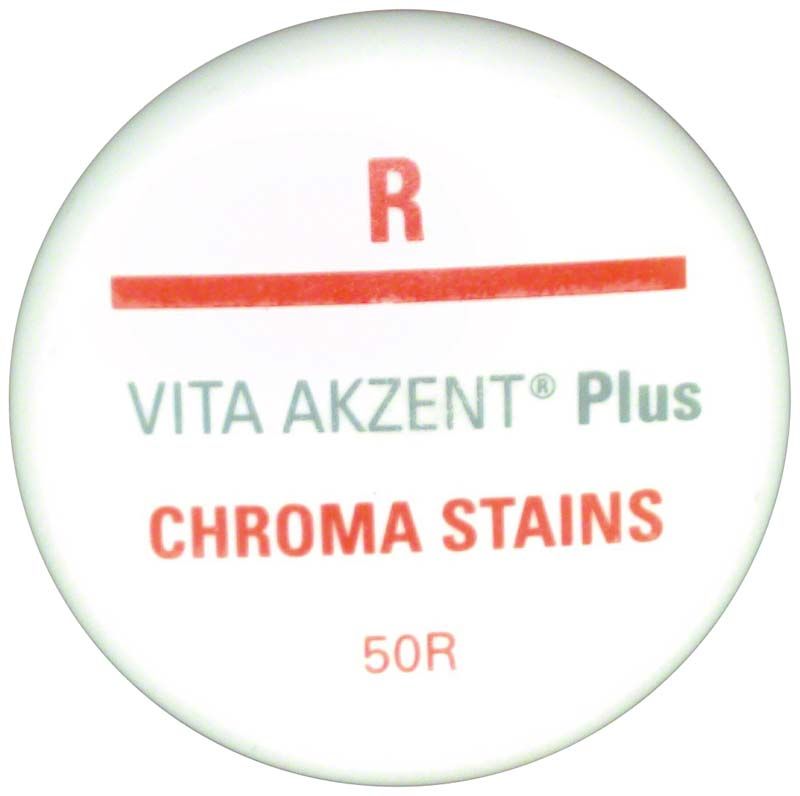 VITA AKZENT® Plus CHROMA STAINS Paste D in runder Verpackung mit rotem Aufdruck.