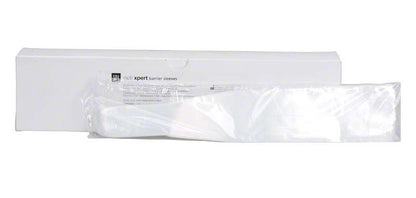 Hochwertige Einmal-Schutzhüllen für radii xpert Lampe in weißer Verpackung.