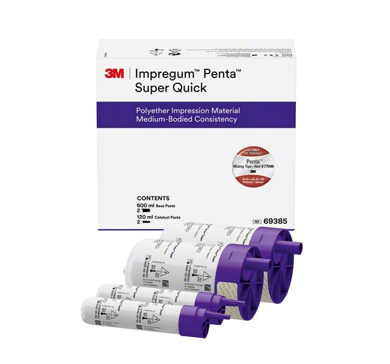 Impregum™ Penta™ Super Quick Medium Body Refill Pack mit violetten Kappen.