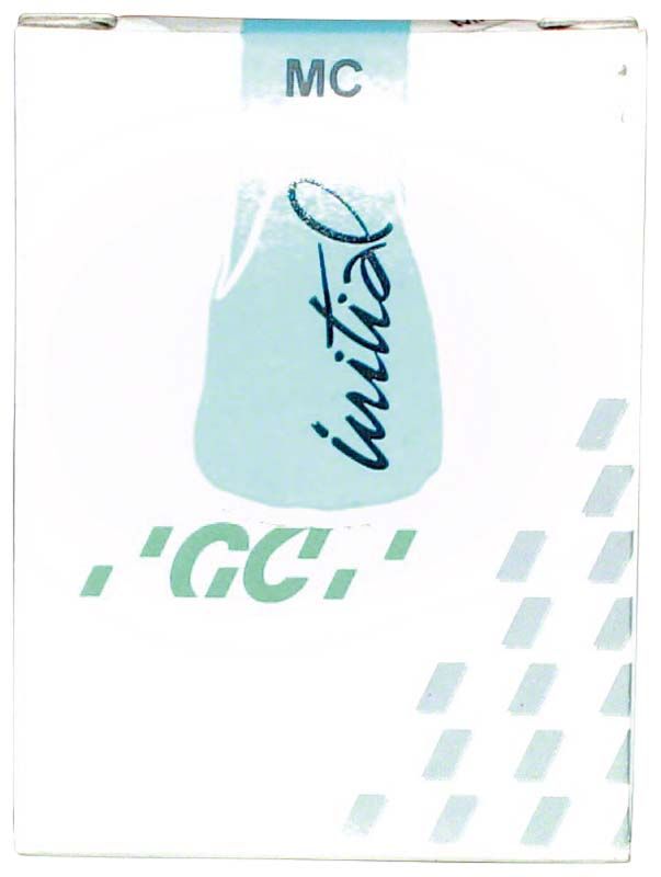 GC Initial MC Keramikmasse-Verpackung mit Logo und Muster.